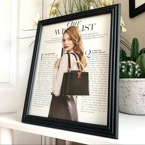 Emma Stone Louis Vuitton Wish List Collage Wall Art Designer Fashion Decor